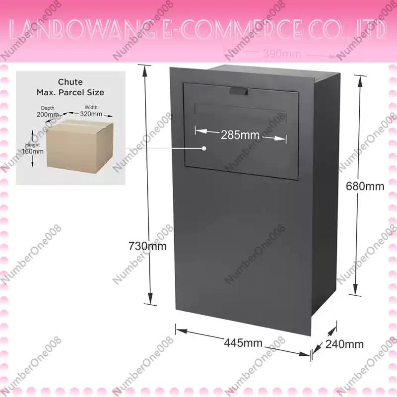 Home Security Box - Security Anti-Theft Parcel Drop Box for