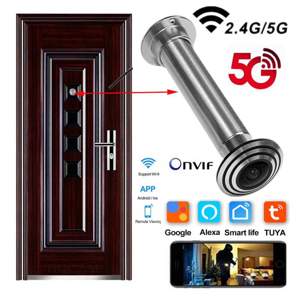 Home Security Front Door Camera - 16mm Door Wifi Eye Camera 5G