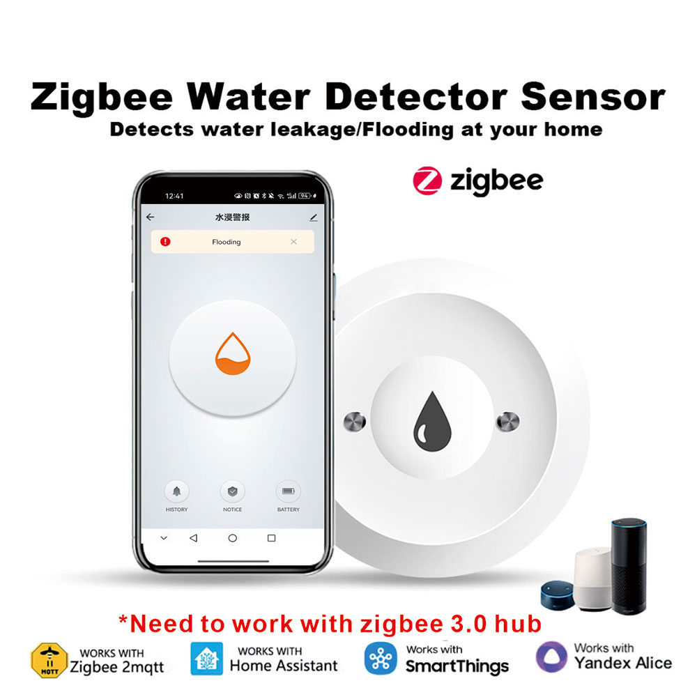 ZigBee Smart Water Leak Sensor - Sim Gsm Alarm 评论和价格