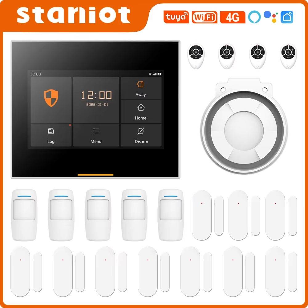Staniot 433MHz Wireless Wifi 4 - Sim Gsm Alarm 评论和价格